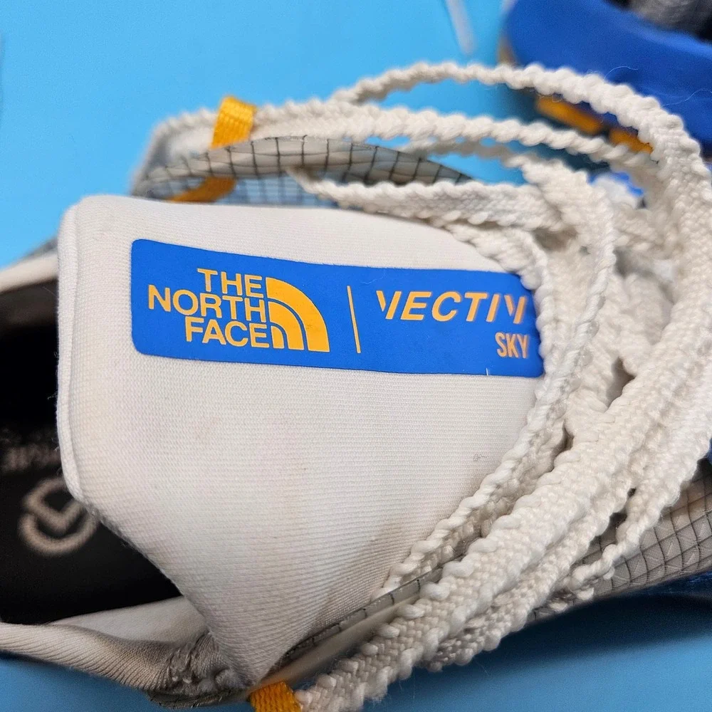 The North‎ Face VECTIV Sky Men's Trail Running Shoes Blue Yellow Size 11